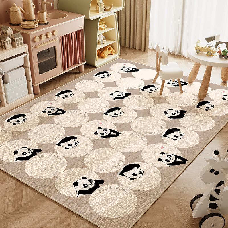 Cartoon Funny Animal Household Absorbent Non-slip Crystal Velvet Carpet