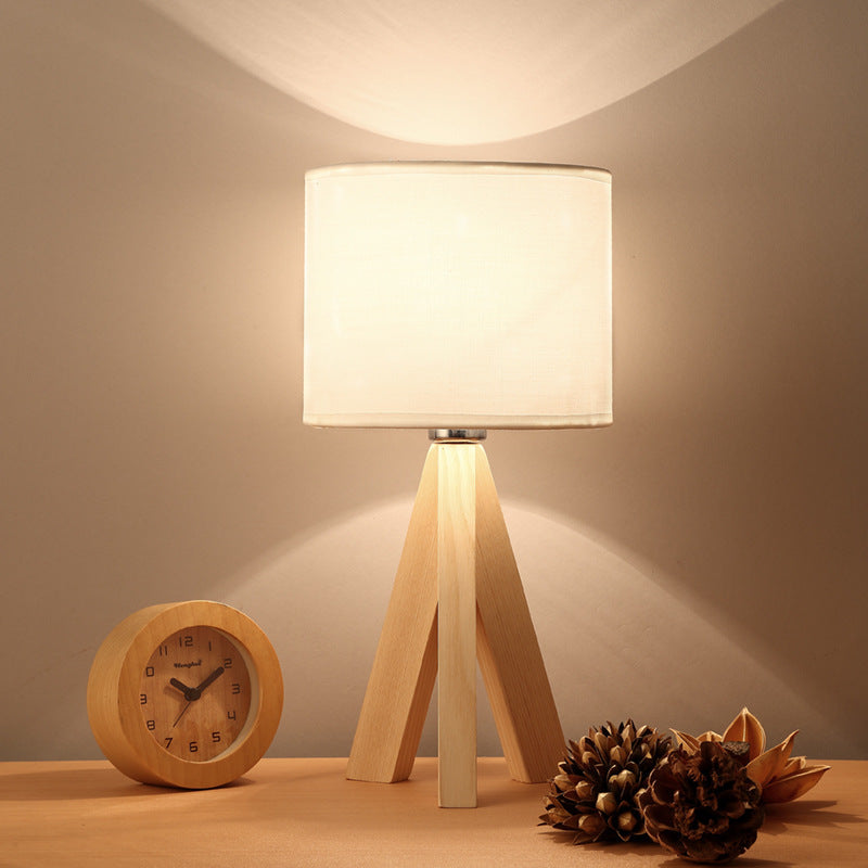 Eye protection desk lamp solid wood desk lamp bedroom