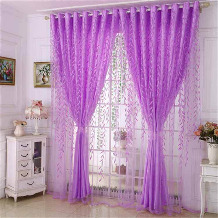 Bedroom Wicker Double Curtain Gauze Curtain