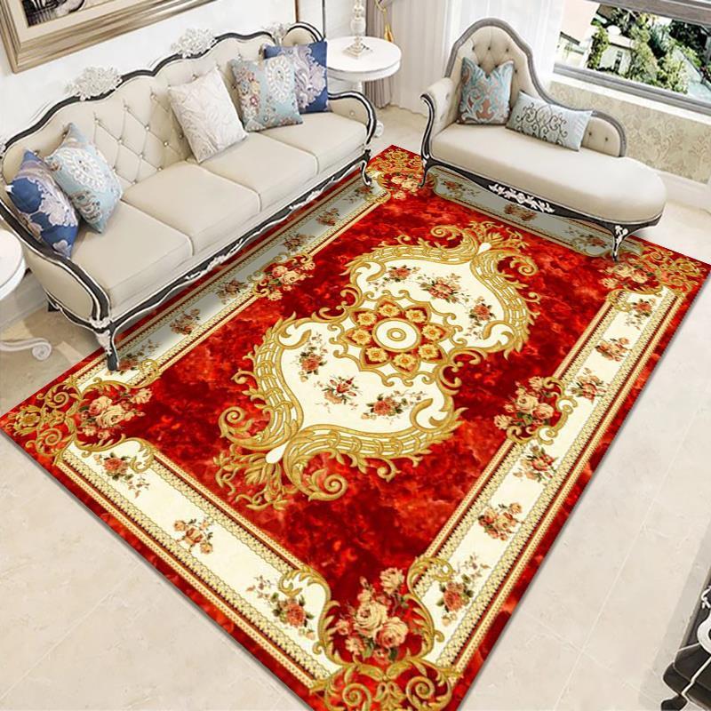 European Style Living Room Tea Table Carpet Sofa