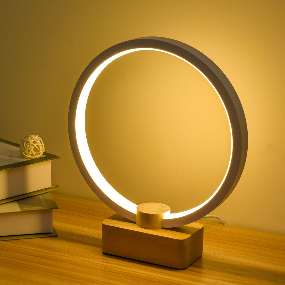 Smart Solid Wood Led Small Night Lamp