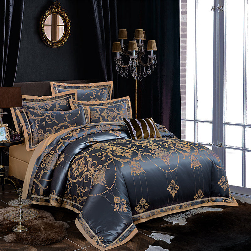 Tencel cotton satin jacquard four-piece multi-piece bedding