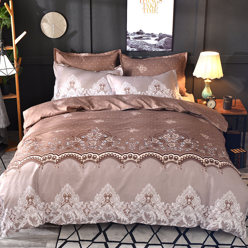 Home Textile American Light Luxury Lace Quilt Cover Bedding