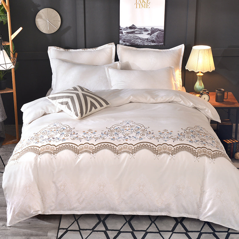 Home Textile American Light Luxury Lace Quilt Cover Bedding