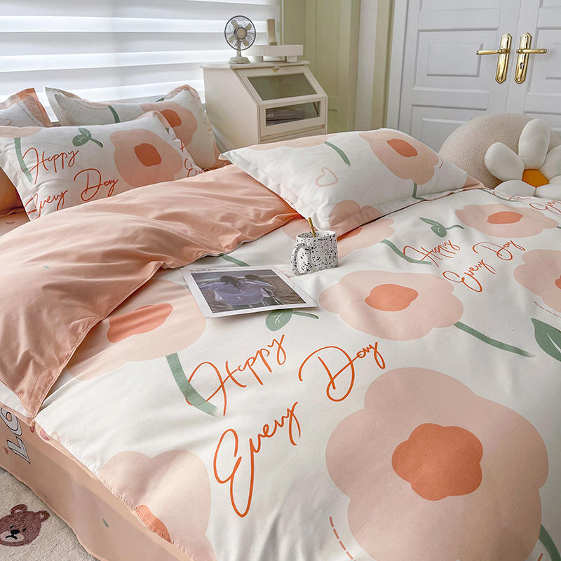 Skin-friendly Cotton Small Floral Bed Set Of Four