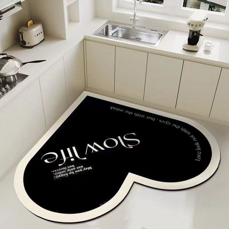 Household Kitchen Diatom Ooze Floor Mat Absorbent Oil-absorbing Quick-drying Stain-resistant Restaurant Floor Mat