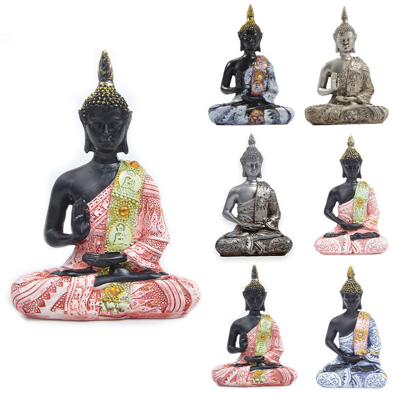 Home Creative Buddha Resin Crafts Decoration Ornaments