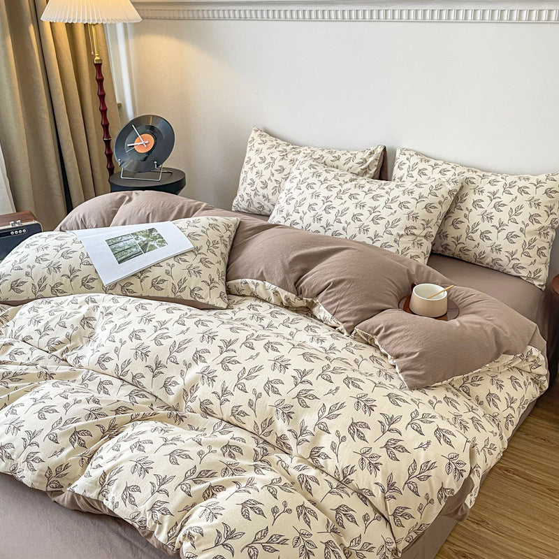 Four-piece Bed Set Jacquard Quilt Cover Sheets