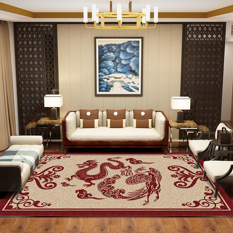 European style carpet in the living room