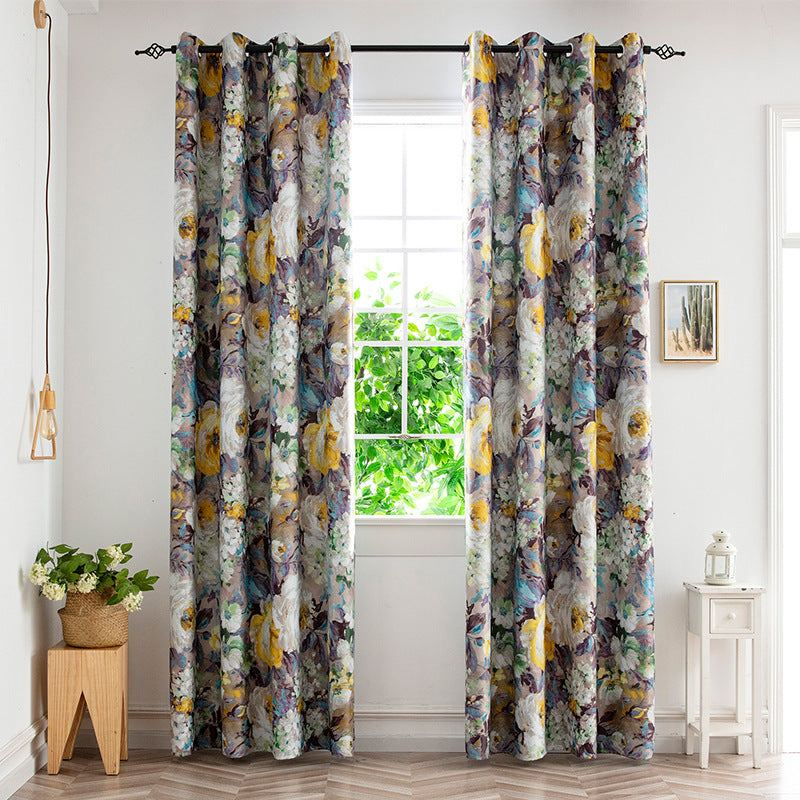 Indoor Living Room Printing Shading Curtain