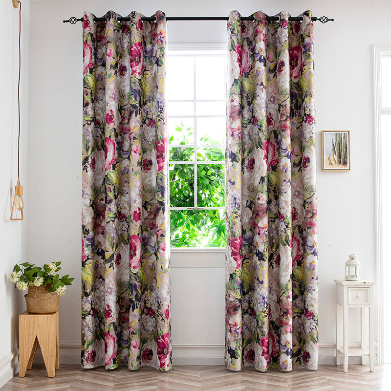 Indoor Living Room Printing Shading Curtain