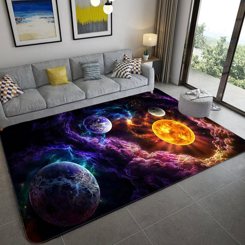 3D Planet Gorgeous Universe Living Room Carpet