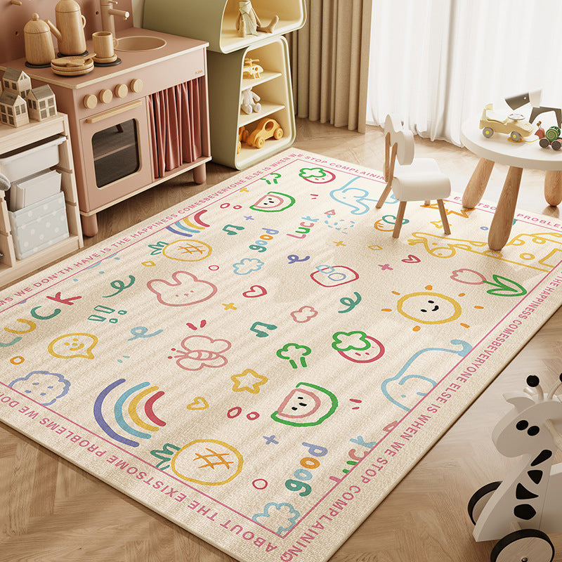 Cartoon Funny Animal Household Absorbent Non-slip Crystal Velvet Carpet