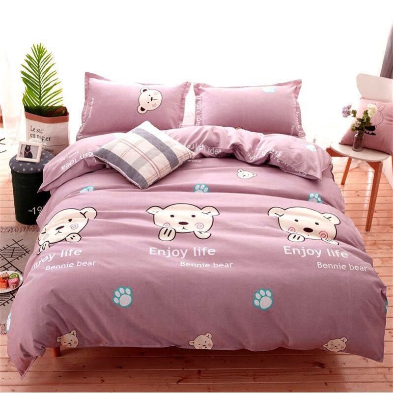 Skin-friendly Quilt Cover Brushed One-piece Double Duvet Cover Bed