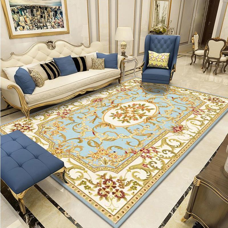 European Style Living Room Tea Table Carpet Sofa