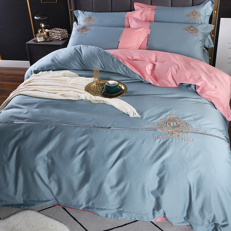 Light Luxury Embroidered Skin-friendly Quilt Cover Bedding