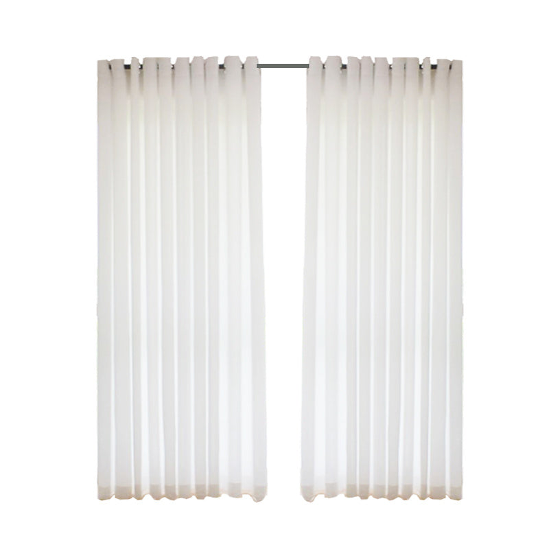 Chiffon White Gauze Sand Half Shading Curtain