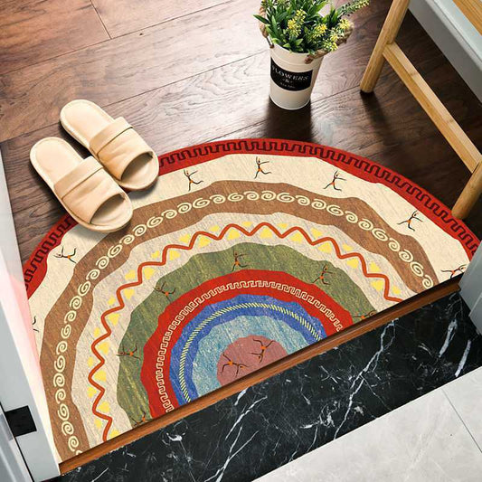 Household Absorbent Bedroom Semicircular Carpet