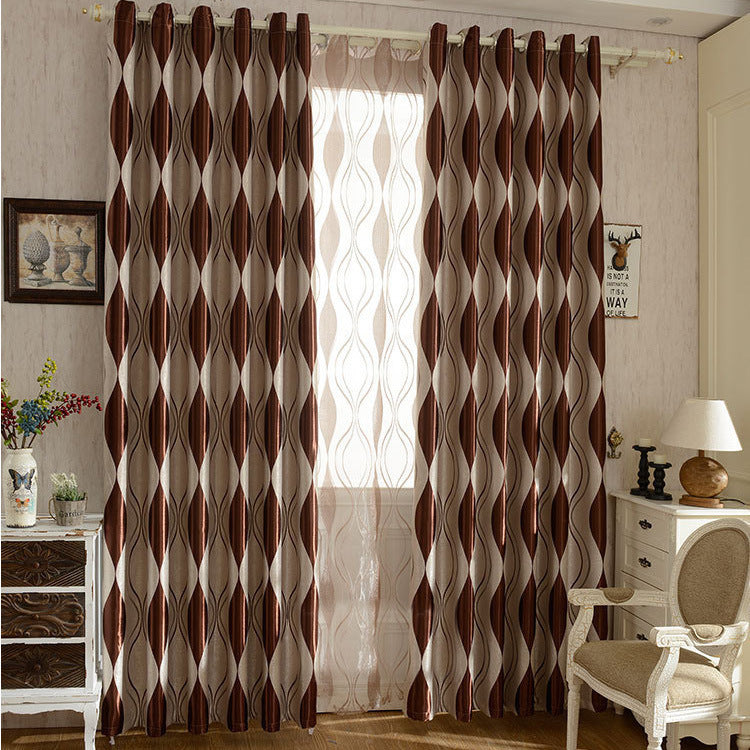 Jacquard European Curtain Fabric Hotel Project