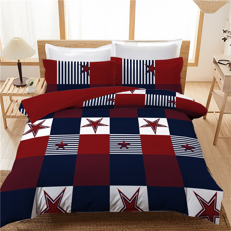 Three-piece Quilt Cover Sheet For Bedding