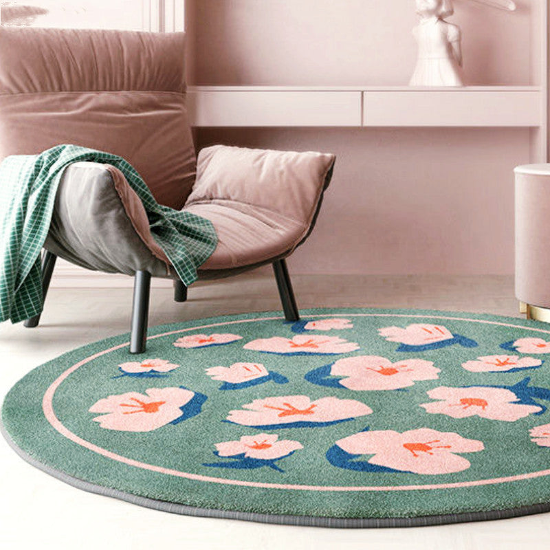 Modern Minimalist Round Carpet  Cashmere Creative Living Room