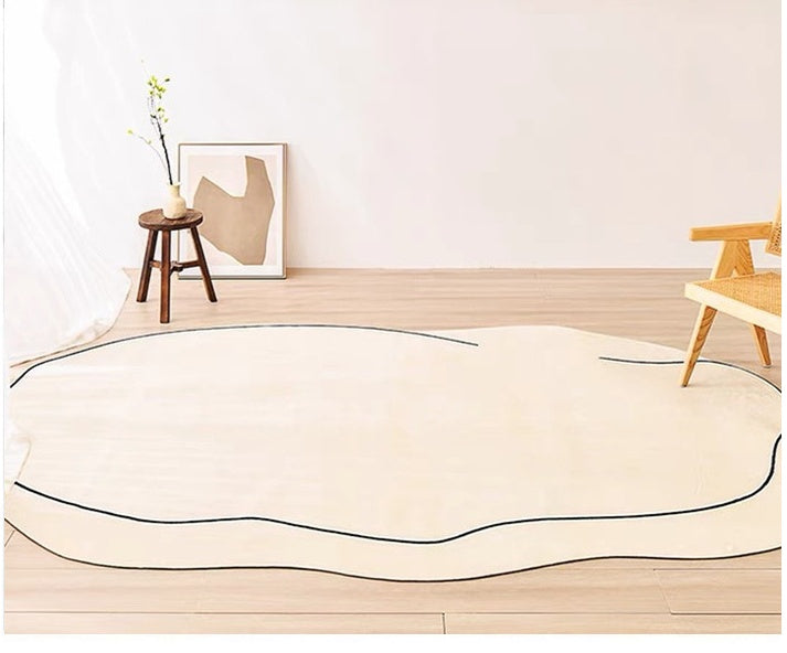 Japanese Minimalist Living Room  Cashmere Carpet